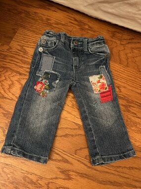 Guess Dark Blue Denim Patchwork Jeans